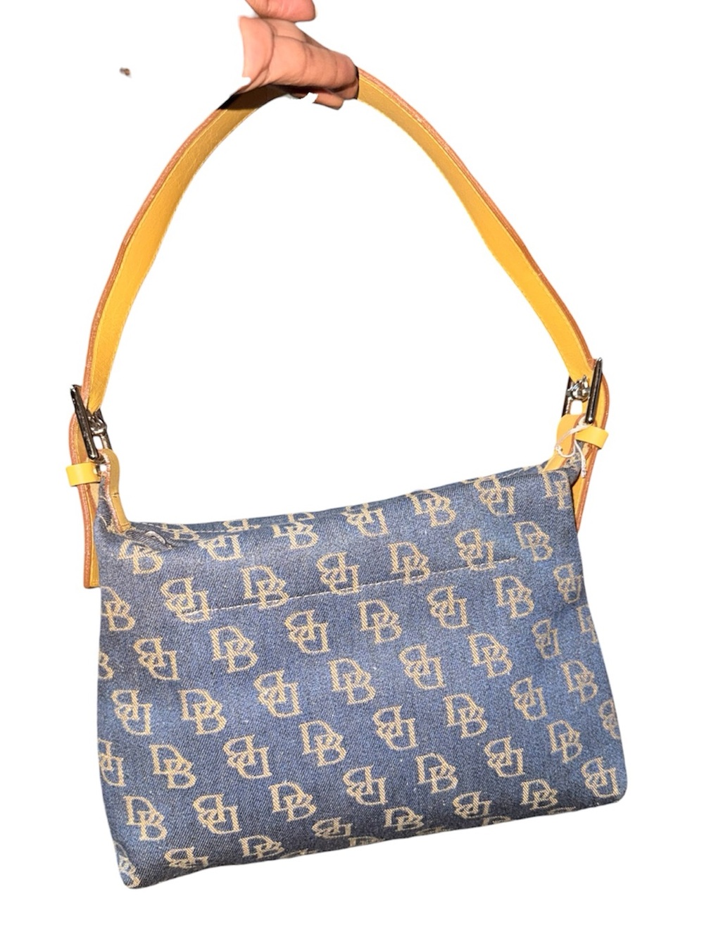 Dooney & Bourke Denim Mini Sac Logo Hobo Bag -Blue/Denim - Picture 2 of 12